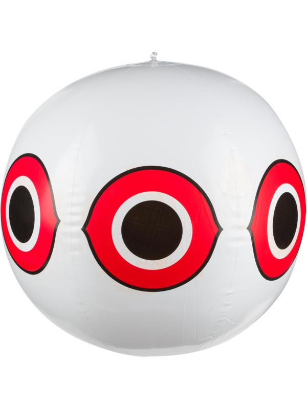 Отпугиватель Шар с глазами хищника белый, 40 см