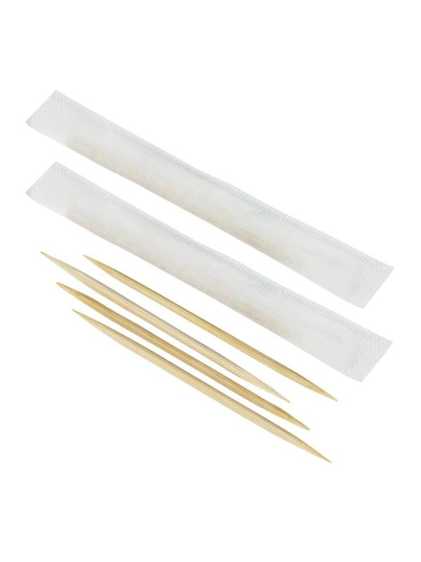 Зубочистки AVIORA бамбуковые в инд. бумажной упаковке, 1000 шт/уп (401-610)