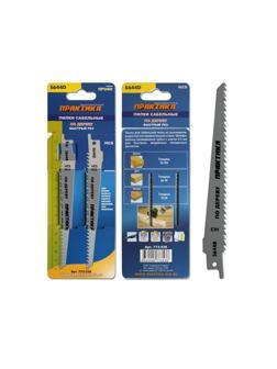 Полотно для сабел.пилы (пилки) ПРАКТИКА S644D HCS, по дереву, 2шт (773-538)