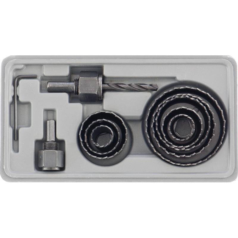 Набор кольцевых пил по дереву Matrix 19-64 мм, 11 предм. (70473)