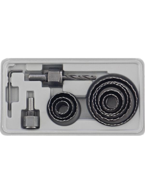 Набор кольцевых пил по дереву Matrix 19-64 мм, 11 предм. (70473)