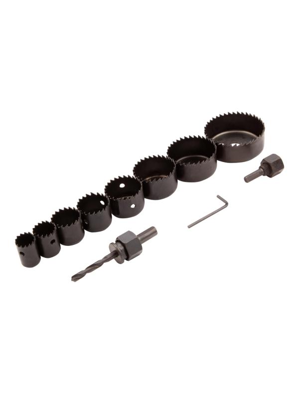 Набор кольцевых пил по дереву Matrix 19-64 мм, 11 предм. (70473)