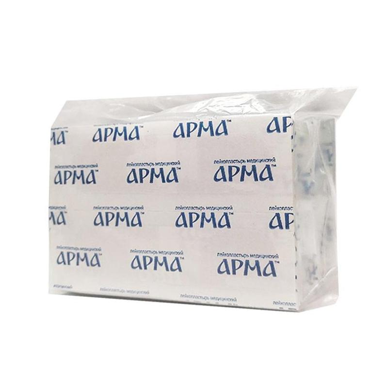 Перевяз. ср-ва Лейкопластырь бакт,19х72мм полимер.телесный ПЭ,100шт/уп,АРМА