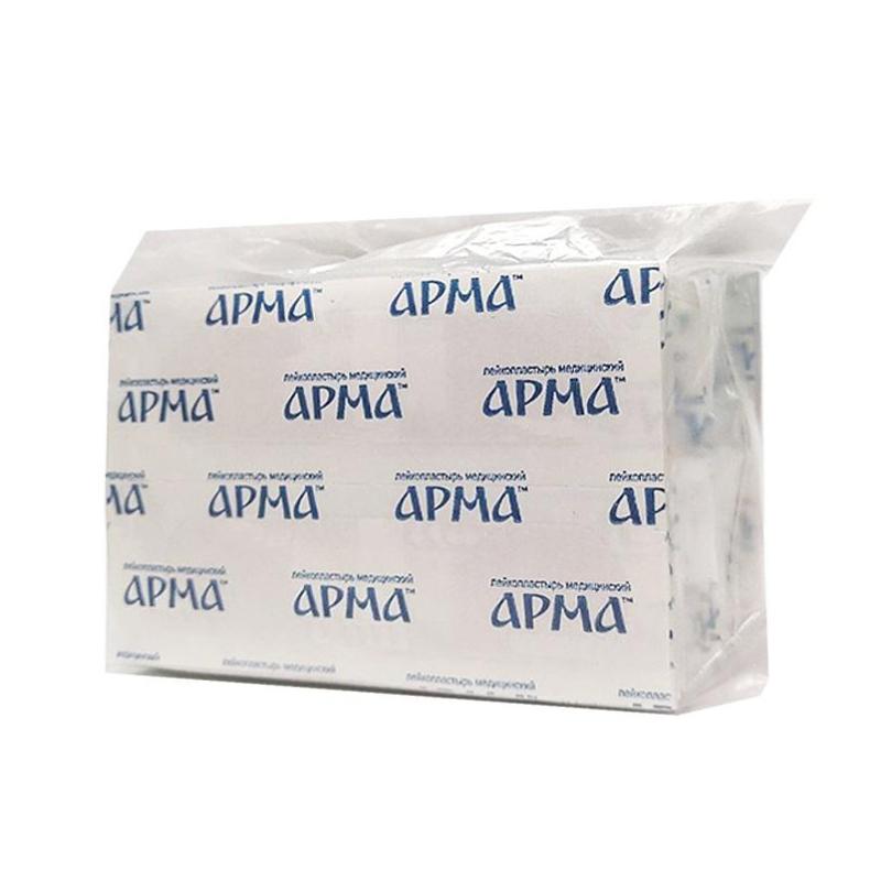 Перевяз. ср-ва Лейкопластырь бакт,25х72мм полимер.телесный ПЭ,100шт/уп,АРМА