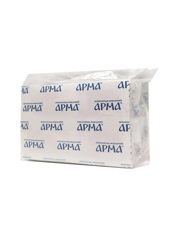 Перевяз. ср-ва Лейкопластырь бакт,25х72мм полимер.телесный ПЭ,100шт/уп,АРМА