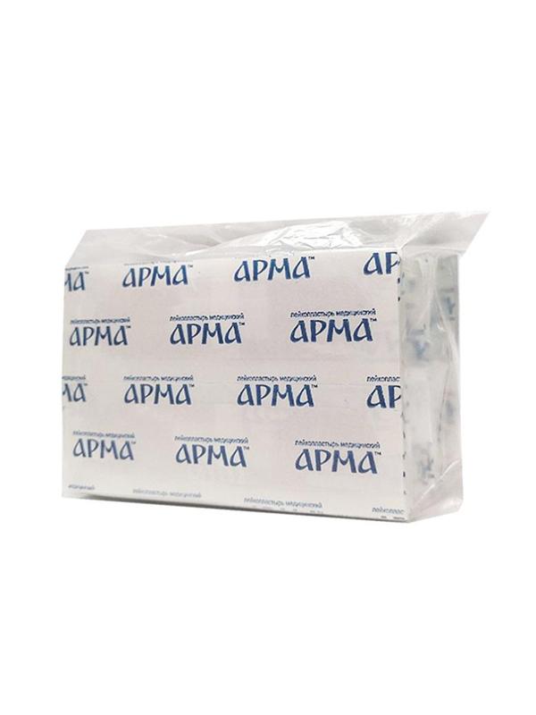 Перевяз. ср-ва Лейкопластырь, 19х72мм нетканый белый ПЭ,100 шт/уп,АРМА