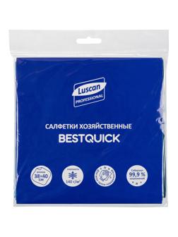 Салфетки хозяйственные Luscan Professional BESTQUICK 38х40 см голуб 5шт/уп