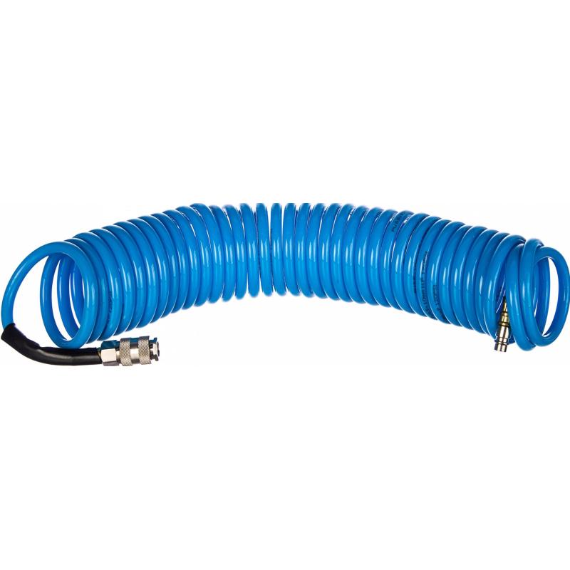 Шланг пневматический спираль FUBAG 5м, ПУ, 15бар, 8x12мм (170304)