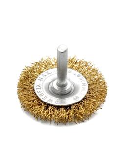 Корщетка VIRA для дрели 75мм плоская с хвост.6мм, радиальная,мягкая(570075)