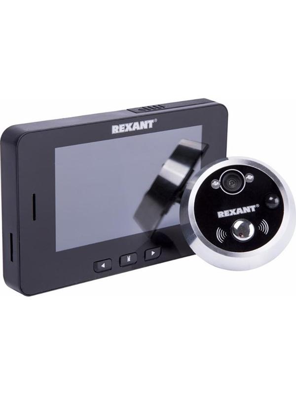 Видеоглазок дверной REXANT, с функцией записи видео/фото ночной режим