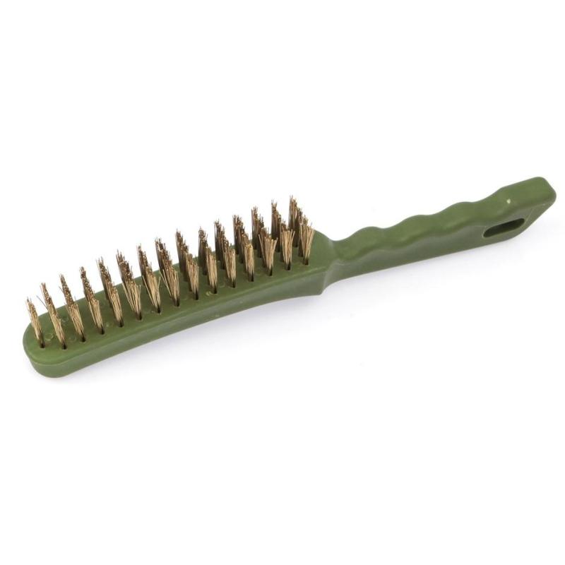 Щетка металлическая Дело Техники латун щетина, 4 рядная (270734)