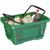 Корзина покупательская EVR_JAZZ 410262 пластик зеленый 28л усилен. дно 2руч