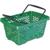 Корзина покупательская EVR_JAZZ 410262 пластик зеленый 28л усилен. дно 2руч
