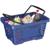 Корзина покупательская EVR_JAZZ 410261пластик синий 28л усилен. дно 2 руч
