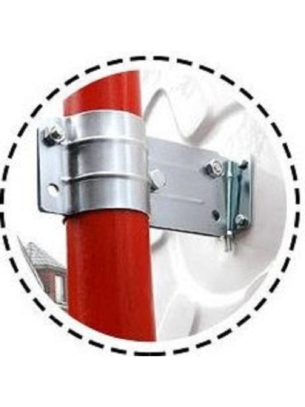 Зеркало дорожное сферическое, уличное 1000 мм, с козырьком