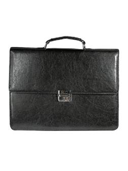 Портфель Компаньон имп.винилискожа,черный, мод.204/чер