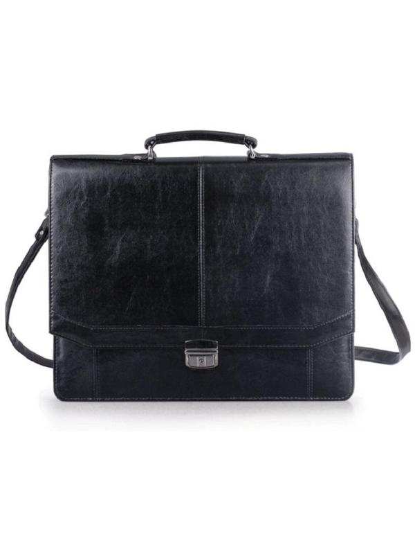 Портфель Бизнес имп.винилискожа,черный,мод.309/чер