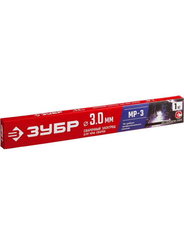 Электроды ЗУБР МР-3 рутил, d3.0х350мм, 1кг, коробка(40011-3.0)