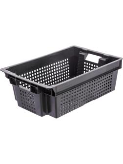 Ящик п/э 600х400х200 1,4кг. цв. Черный арт.102