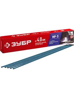 Электроды ЗУБР МР-3 рутил, d4.0х450мм, 5кг, коробка (40015-4.0)