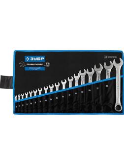 Набор ключей комбинированных гаечных, 18 шт, 6 - 32 мм, ЗУБР 27087-H18-1
