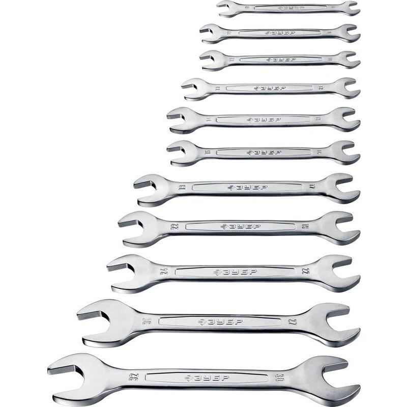 Набор ключей рожковых гаечных, 12 шт, 6 - 32 мм, ЗУБР