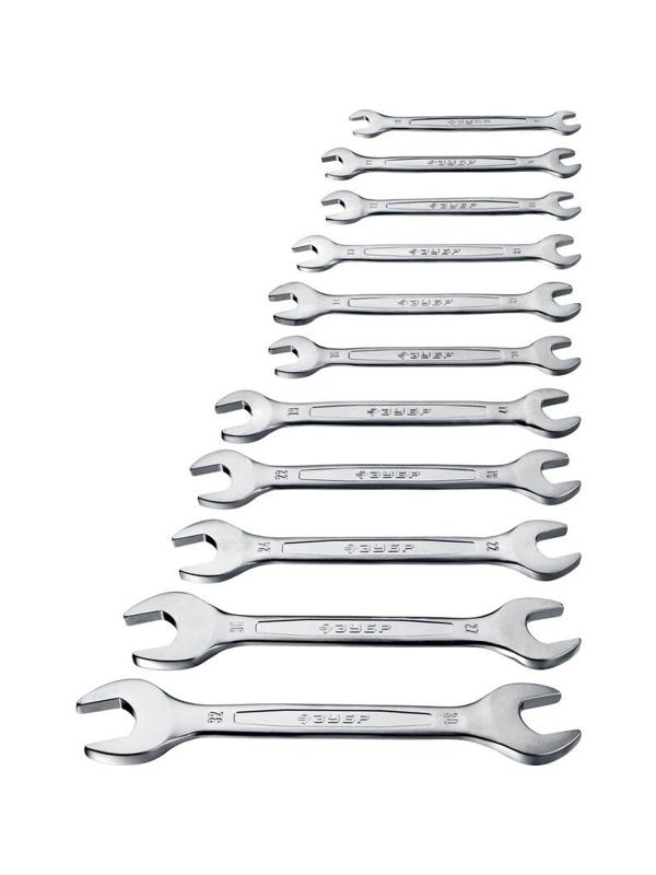 Набор ключей рожковых гаечных, 12 шт, 6 - 32 мм, ЗУБР