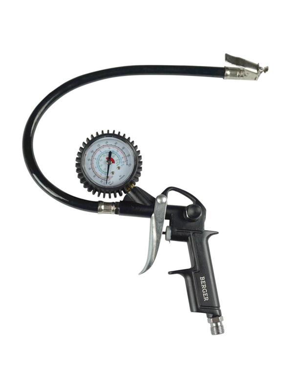 Пневмопистолет для накачки шин BERGER 'ЛЮФТ' с манометром (BG1398)