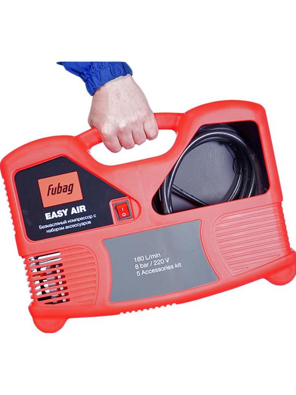 Компрессор поршневой FUBAG Easy Air чемодан с аксессуарами (8215040KOA649)