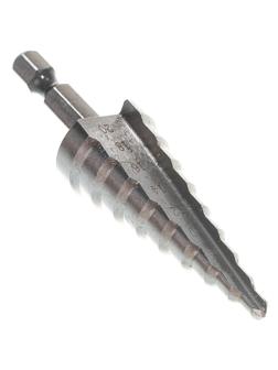 Сверло ступенчатое по металлу Вихрь 9 ступеней, 4-20мм,  P6M5 (73/10/6/17)