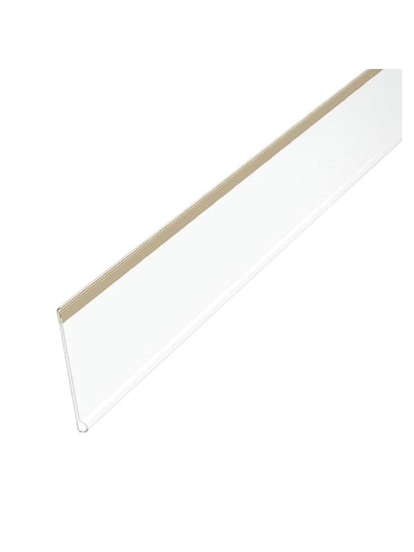 Ценникодержатель полочный самоклеящийся DBR 39, длина 60, прозрач, 20 шт/уп