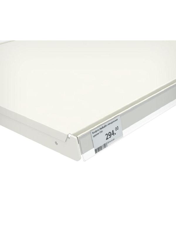 Ценникодержатель полочный самоклеящийся DBR 39, длина 60, прозрач, 20 шт/уп