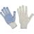 Перчатки защитные трикотажн ПВХ Точка 5нитей 48-50гр 10кл 300пар/уп(белые)