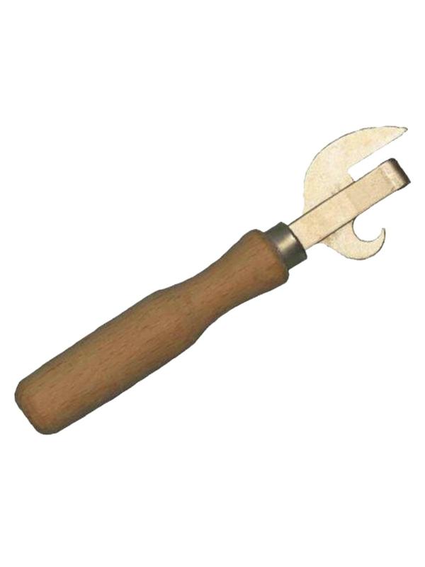 Открывалка для консервных банок 16 см. с дерев. Ручкой, 46923