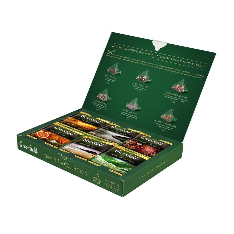 Чай Greenfield Ассорти 6 видов, 30 пак