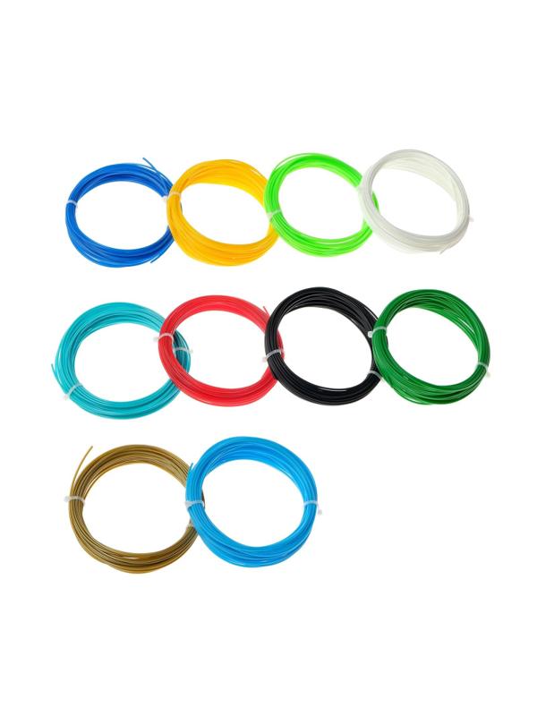 Набор пластика для 3D-ручек LuazON ABS-10, 10 цветов по 10м 3819072