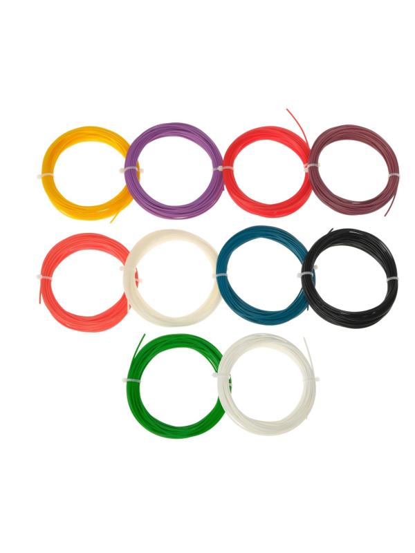 Набор пластика для 3D-ручек LuazON ABS-10, 10 цветов по 10м 3819072