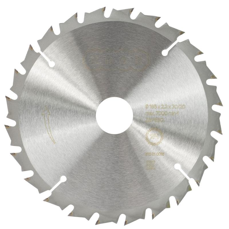 Диск пильный по дереву EDGE by PATRIOT, d185х24х30/20мм, 24зуб (810010018)