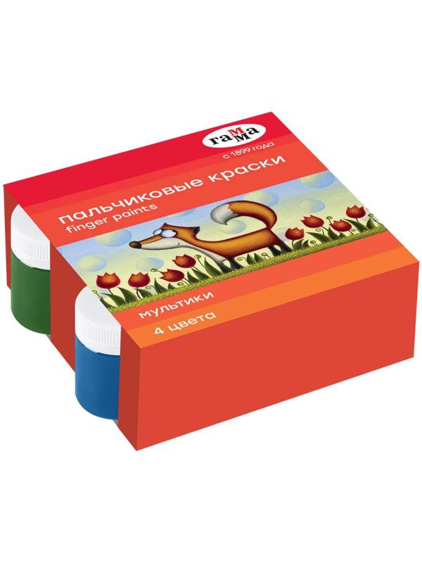 Краски пальчиковые Гамма Мультики классич.50мл х 4цв/наб карт.кор 180120212