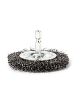 Корщетка EDGE by PATRIOT для дрели 75мм с хвост. НЕХ, круглая (813010021)