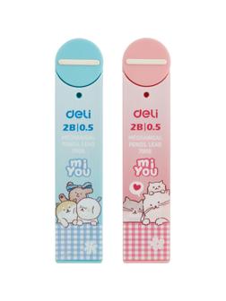Стержень микрографический Deli MiYou 2B 0,5 мм в ассортименте, 20 шт/уп