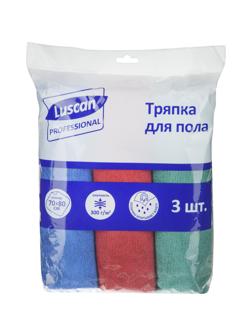 Тряпка для пола Luscan Professional из микрофибры 300г/м2 80х70см 3шт/уп