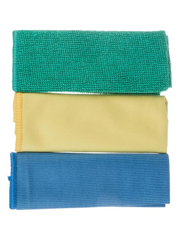 Салфетки хозяйственные Luscan из микрофибры 30х30см д/мебели, стекол 3шт/уп