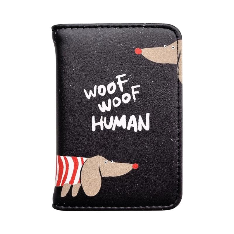 Обложка д/проезд.билета,Be Smart,77х100мм,иск.кожа,Hey human,таксы,N3114