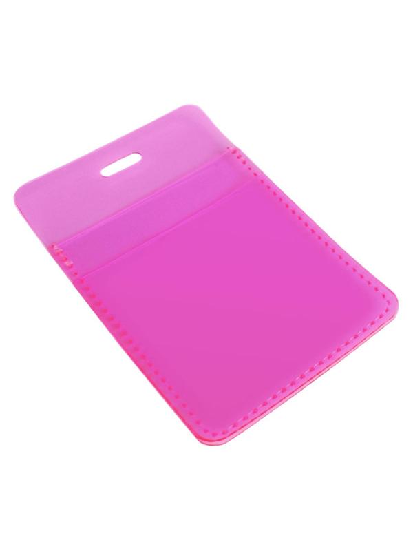 Обложка д/проезд.билета Infolio Study,70х110мм,пласт.,Neon,розов., ICH006