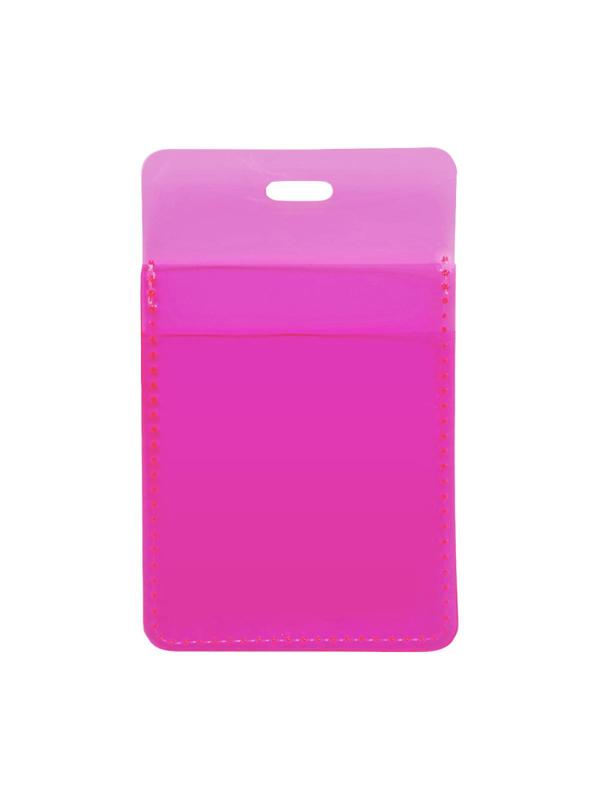 Обложка д/проезд.билета Infolio Study,70х110мм,пласт.,Neon,розов., ICH006