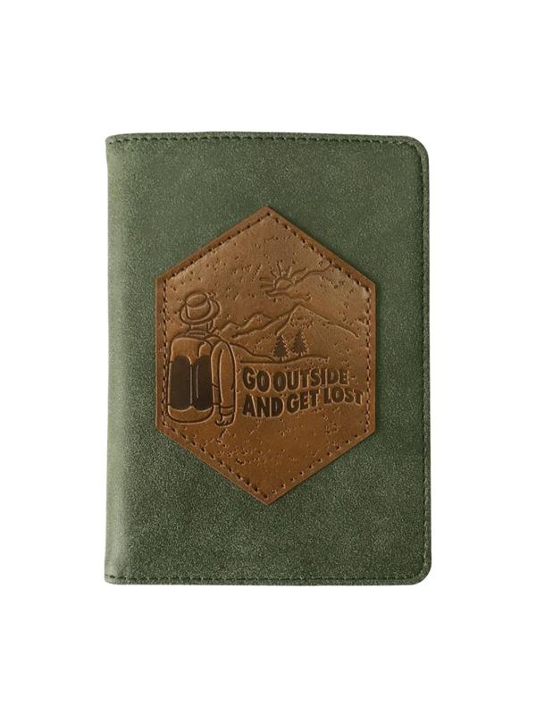 Обложка для автодокументов 10х13,5см,иск.кожа,Traveler,IDL039/green