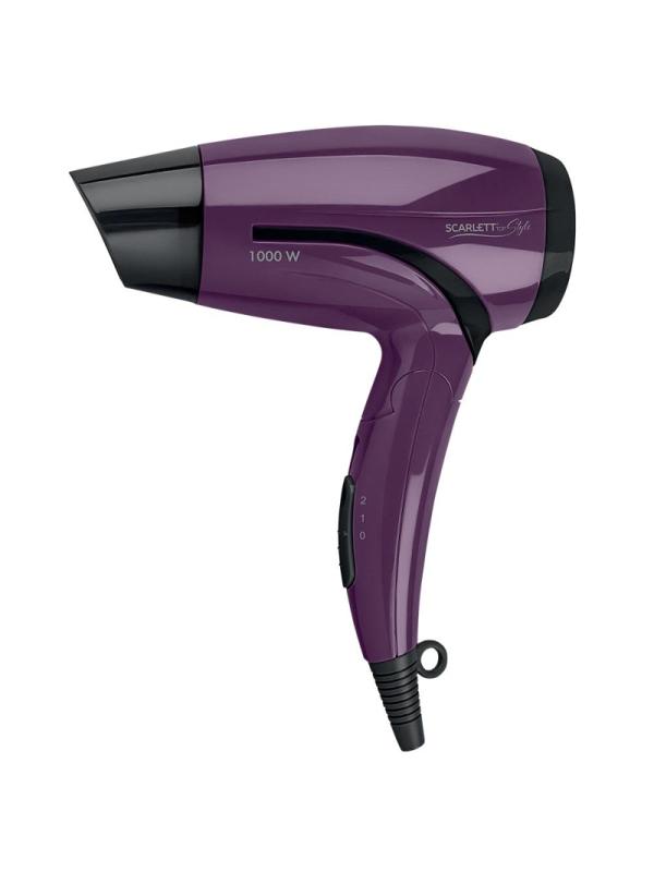Фен SCARLETT SC-HD70T28, 1000Вт, фиолетовый