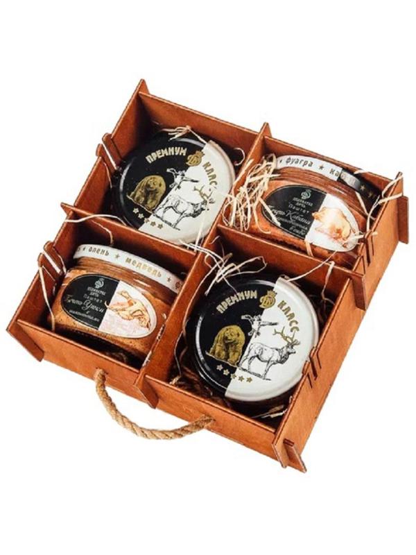 Набор подарочный продуктовый Деликатес Дичь Черно-белое