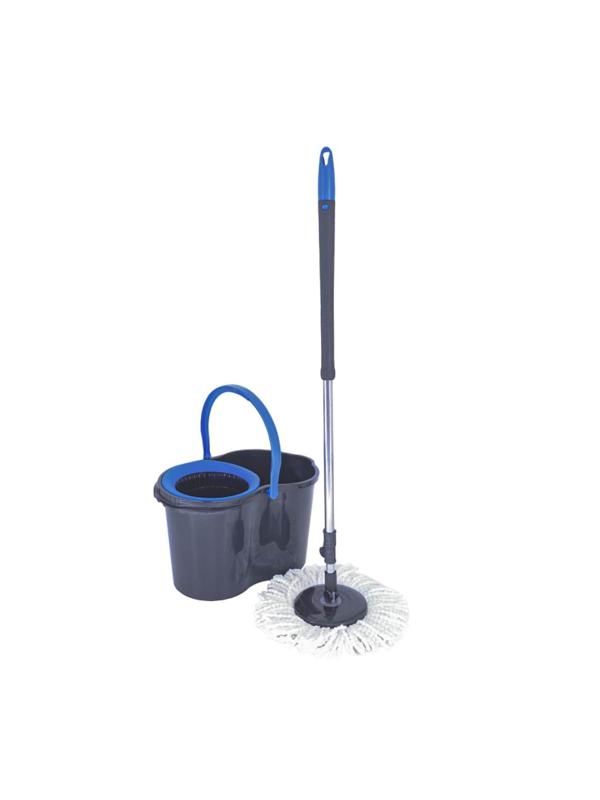 Комплект для уборки вращающ МОП Аzur Блэк (швабра, ведро с отжимом) 072870